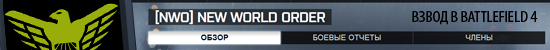 Взвод клана New World Order › nWo Team в Battlefield 4 (BF4)